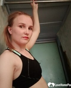 Stunning babe taking some selfies on a chair