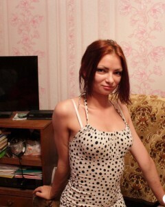 Redhead babe in stockings wants a hard cock