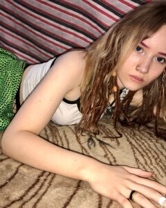 Teen in fishnets wants you inside of her