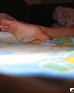 Closeup of my wife's sexy naked feet