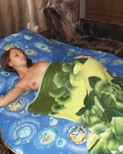 Sister's friend teases with her naked body